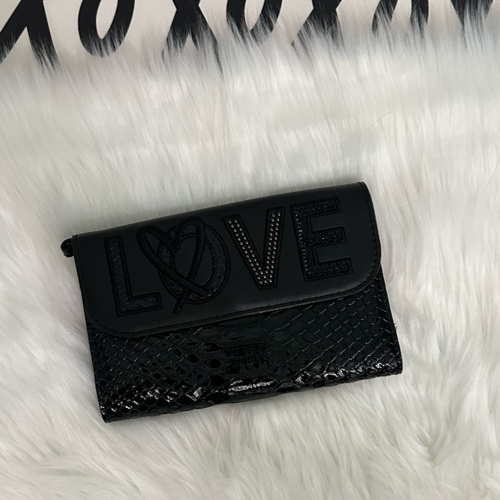 Black Love Clutch Bag